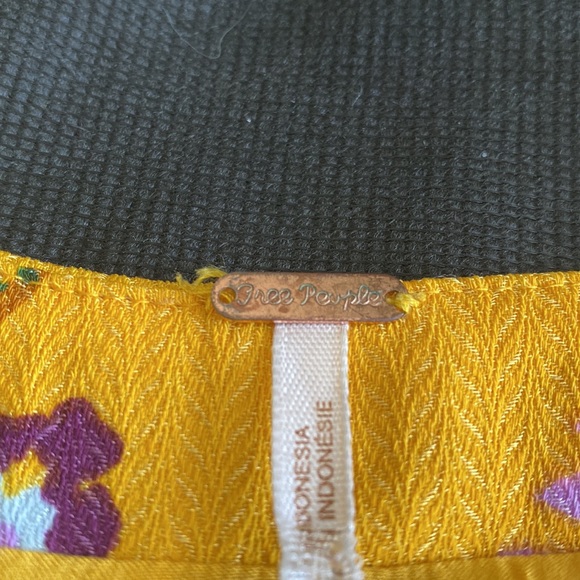 Free People Lost in You Yellow Floral Midi Dress - Picture 9 of 15